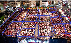 台中藍綠尬場都喊3萬人 網友比較空拍圖酸盧陣營膨風