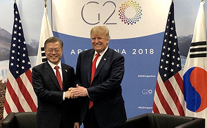川普G20場邊會文在寅 重申川金二會意願