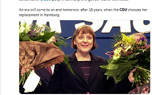 梅克爾交棒黨主席  18年前初當選嫩照出土