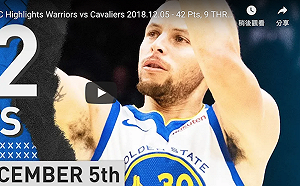 NBA／率領勇士重回西區第一　柯瑞獲選單周最佳球員(影)