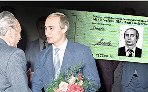 一張黑白證件照  揭露普亭曾效忠前東德國安部門