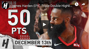 NBA／哈登轟50分大三元領火箭2連勝　教頭：受夠輸球了(影)