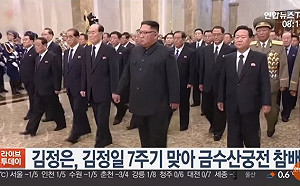 金正日逝世7週年  金正恩率百官參謁太陽宮