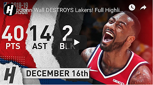 NBA／沃爾轟40分  詹皇讚：他快攻跟威少一樣猛(影)