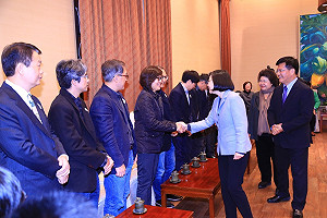 接見台中花博策展團隊 蔡英文肯定「化不可能為可能」