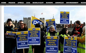 紅衣衛兵換上黃背心 英國城堡員工罷工反年改