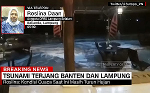 海嘯夜襲印尼釀43死.584傷 多名台灣人受傷困當地