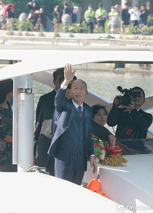 現場直擊》史無前例！韓國瑜愛河就職典禮盛大登場