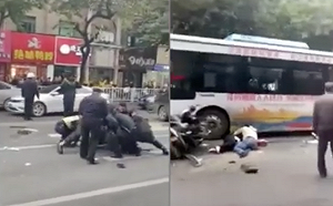 搶公車隨機殺人　福建公車遭劫衝撞行人釀5死