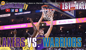 NBA／朗多末節發威　湖人聖誕夜血洗勇士(影)