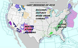 冬季暴風雪侵襲美國大半地區  癱瘓交通至少6死