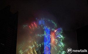 良影一二》台北跨年煙火結合聲光與動畫　燦爛奪目