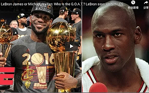 NBA／自稱史上最佳　喬丹一句話完爆詹皇