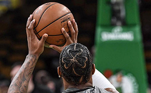 NBA／真愛無誤！他把塞爾提克幸運草編在頭上(影)