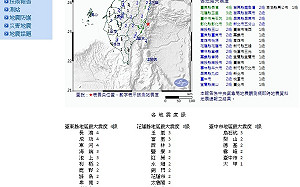 晚間8時16分芮氏規模5.3地震　震央臺灣東部海域