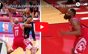 NBA／字母哥傳球直擊頭部　哈登被砸應聲倒地(影)