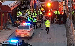 渥太華巴士撞候車亭3死23傷 暫無外國人涉及