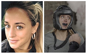 正妹參加軍隊實境秀　與男比拳擊被打得鼻青臉腫引爭議