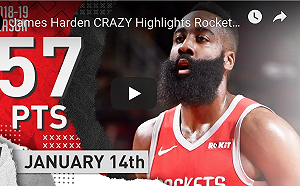 NBA／哈登狂砍57分率火箭宰灰熊　續寫可怕得分紀錄(影)