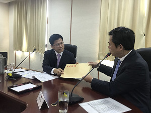 與黃國昌會談 林佳龍展霸氣：台鐵問題我會承擔並帶領改革