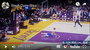 NBA／必上俠客烏龍球　柯瑞滑倒後投「麵包」(影)