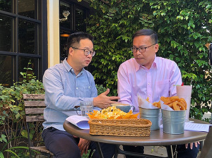 台中立委補選》與羅文嘉直播午餐約會   王義川：共同捍衛台灣價值