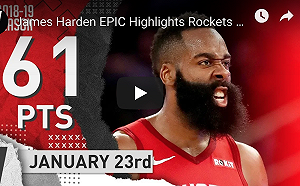 NBA／狂飆61分比肩三巨星　哈登：我沒有極限(影)