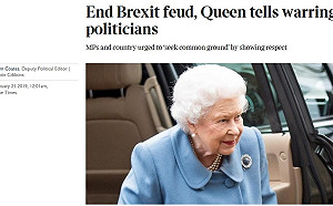 脫歐亂局　英女王開口被解讀話中有話