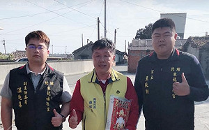 蔡其昌牽線　北埔東龍福德宮冬令送暖助弱勢