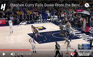 NBA／回應好糗「大仆街」  柯瑞：浪花弟扣籃強勁到地震(影)