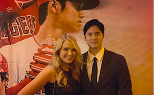 MLB／正妹記者PO與大谷合照　球迷留言讚俊男美女