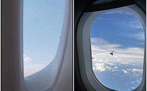 爛到笑！用「牛奶瓶」神複製飛機窗　騙朋友你出國了