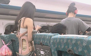 脊椎開刀裝背架 搭高鐵「台中→桃園」無人讓座讓她心寒