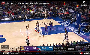 NBA／主動嘗試投三分　西蒙斯意外成全場焦點(影)
