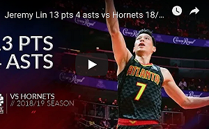 NBA／林書豪多次力挽狂瀾  老鷹仍慘輸16分