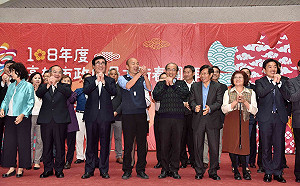 高市府新春團拜 韓國瑜抽空會上海台商投資考察團