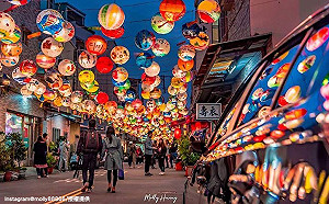 台南千盞燈籠高高掛！浪漫燈海隨風搖曳美景好迷人