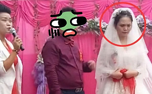 新娘全程「弔喪臉」　陸網友：看到新郎我也笑不出來！