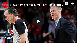 NBA／柯爾辱罵裁判、摔戰術板  遭罰2萬5千美元(影)