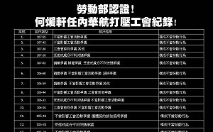 林淑芬盤點華航打壓工會紀錄 再嗆何煖軒不適任