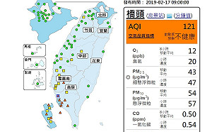 南高屏11測站空品亮橘警 敏感族群外出別忘戴口罩