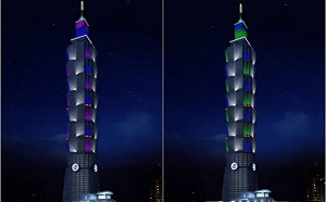 元宵燈會最高亮點在這裡  台北101上演150秒燈光音樂秀