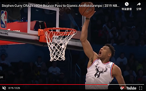 NBA／柯瑞高彈地助攻  字母哥誇張空接暴扣(影)