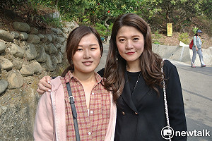 「台中韓冰」害羞亮相 大學姊行銷大坑步道意外出現新亮點