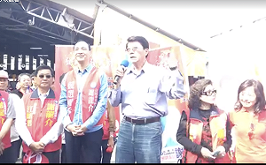 台南立委補選》(影)朱立倫輔選謝龍介 爆粗口痛批民進黨：只會騙