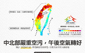 中市啟動預警一級防治措施應變  午後空汙可望趨緩