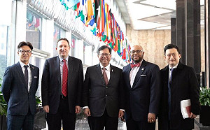 (影) 鄭文燦訪美國務院 受同鄉會邀請直播演講