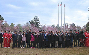 金大愛戀櫻花園植樹　為金門多增一春遊去處