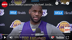 NBA／生涯總分再拿13分　詹皇將超越喬丹獨居史上第4