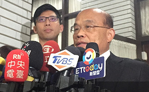 韓國瑜稱「民進黨如當年倒台國民黨」 蘇貞昌酸：原來當年藍到處撒錢